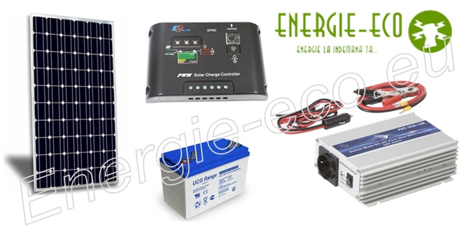 Sistem Kit fotovoltaic 315W MPPT 230V cu invertor
